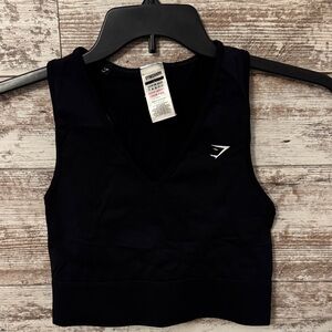 Gymshark Black V-Neck Tank Top